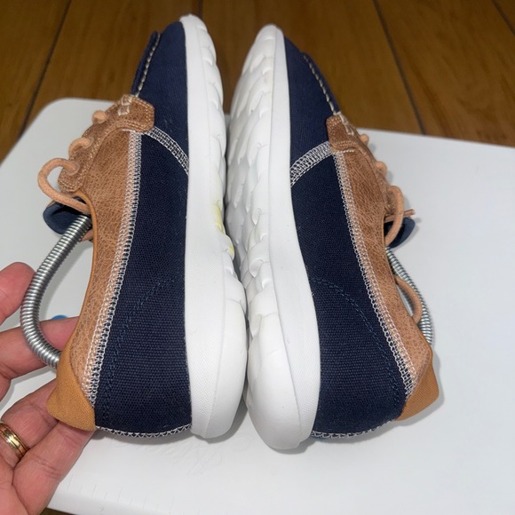 Skechers Go Walk Boat Shoes Navy Tan Anchor Logo Comfort Womens Size 6.5 - Picture 7 of 16